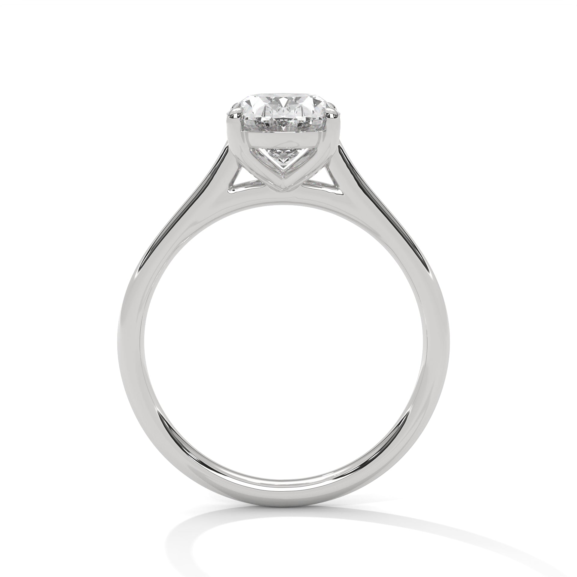 2.00 ct Oval Cut Solitaire Diamond Engagement Ring 2ct White Gold
